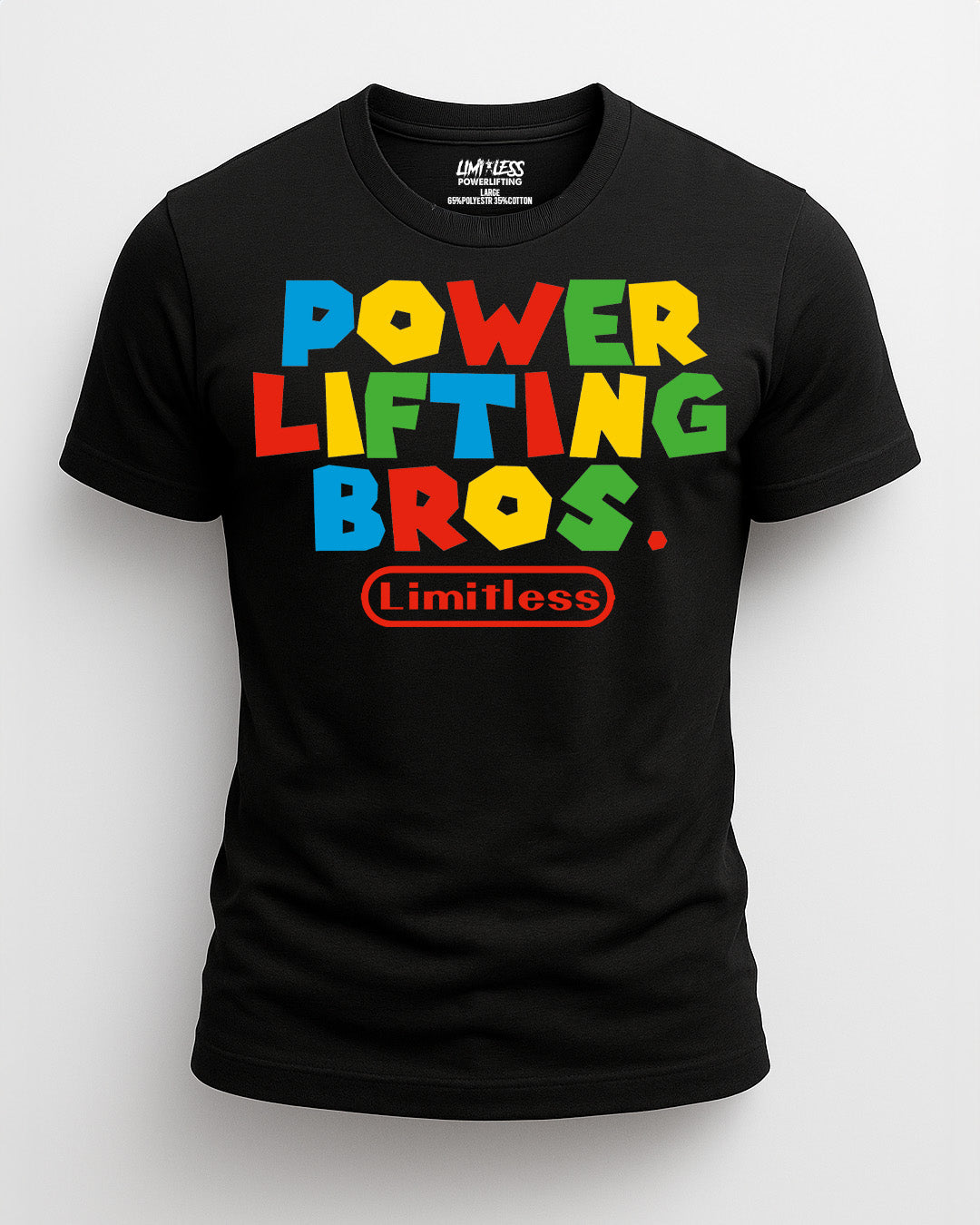 Powerlifting Bros Shirt | Limitless Powerlifting Gym Tee | Funny Fitness Gamer S image 0