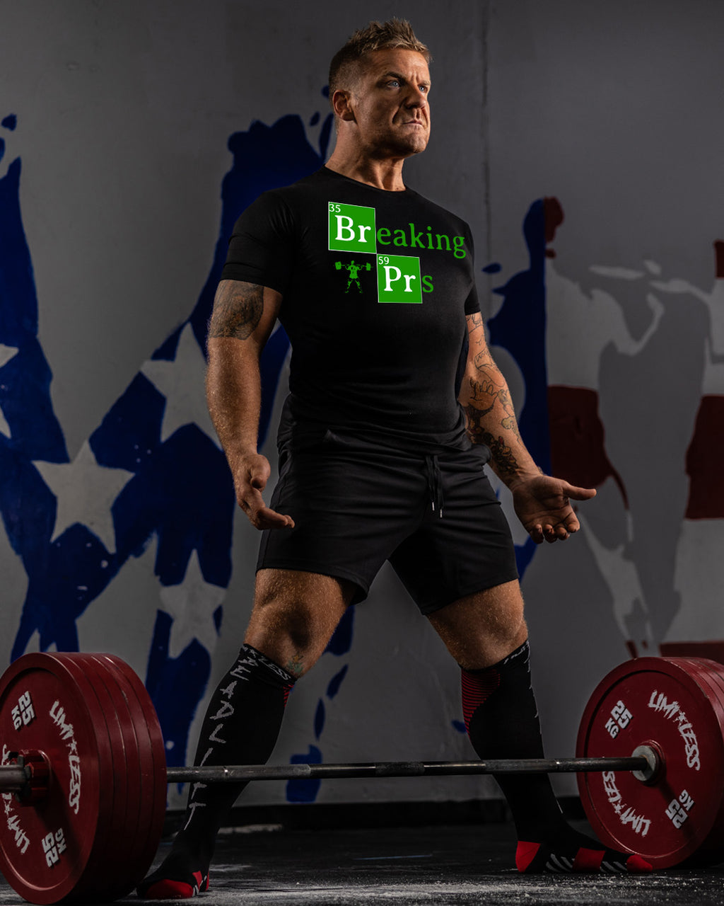Breaking PRs Gym Shirt | Limitless Powerlifting Tee | Funny Lifting Shirt | Powe image 2