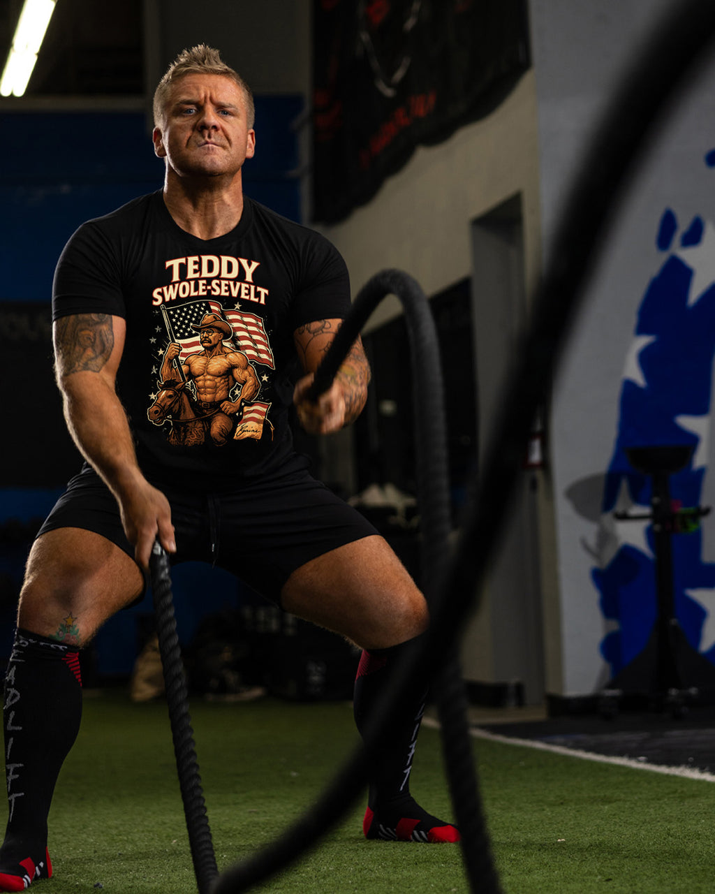 Teddy Swole-sevelt Gym Shirt | American Strength Collection | Limitless Powerlif image 1