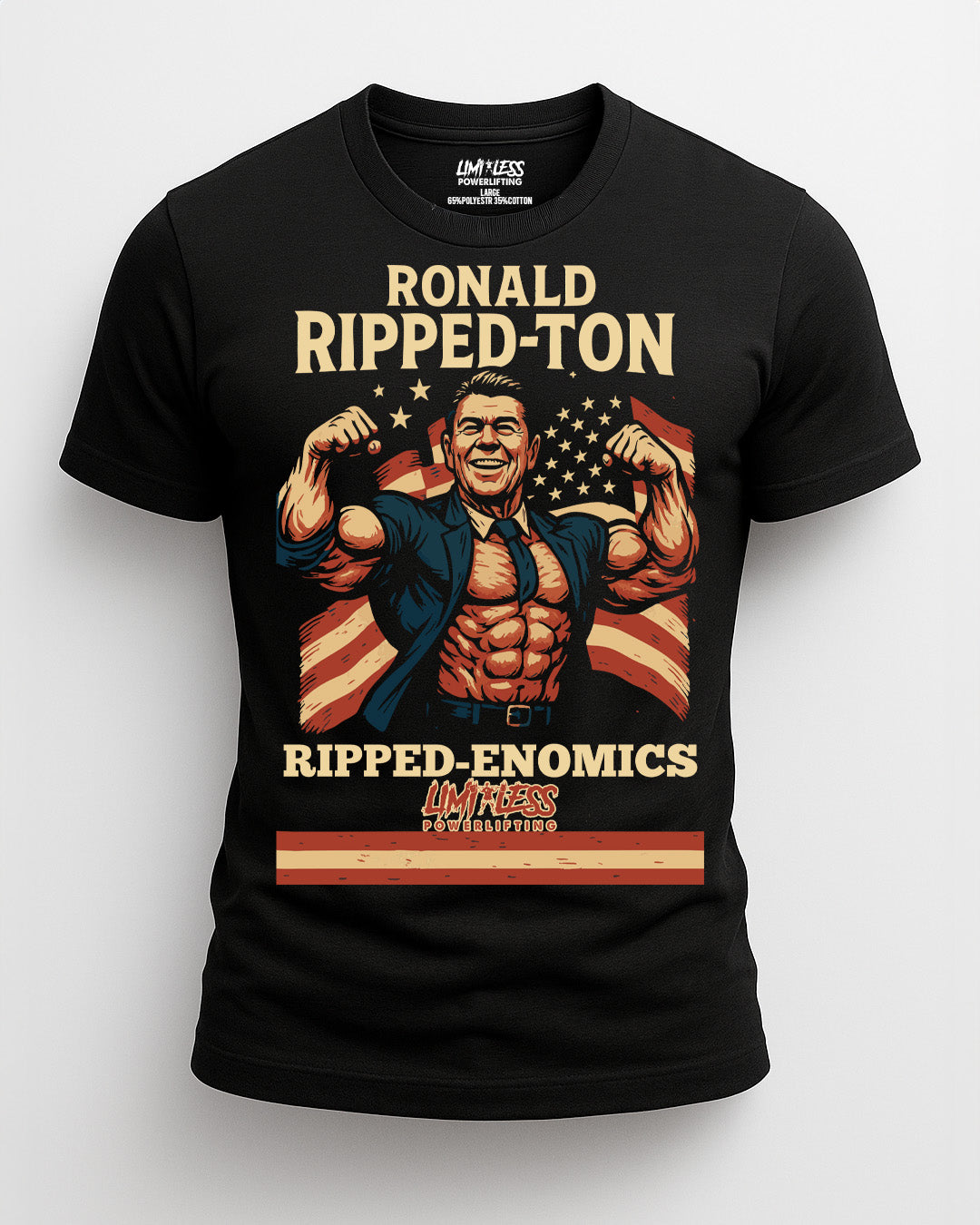 Ronald Ripped-ton Gym Shirt | American Strength Collection | Limitless Powerlift image 0