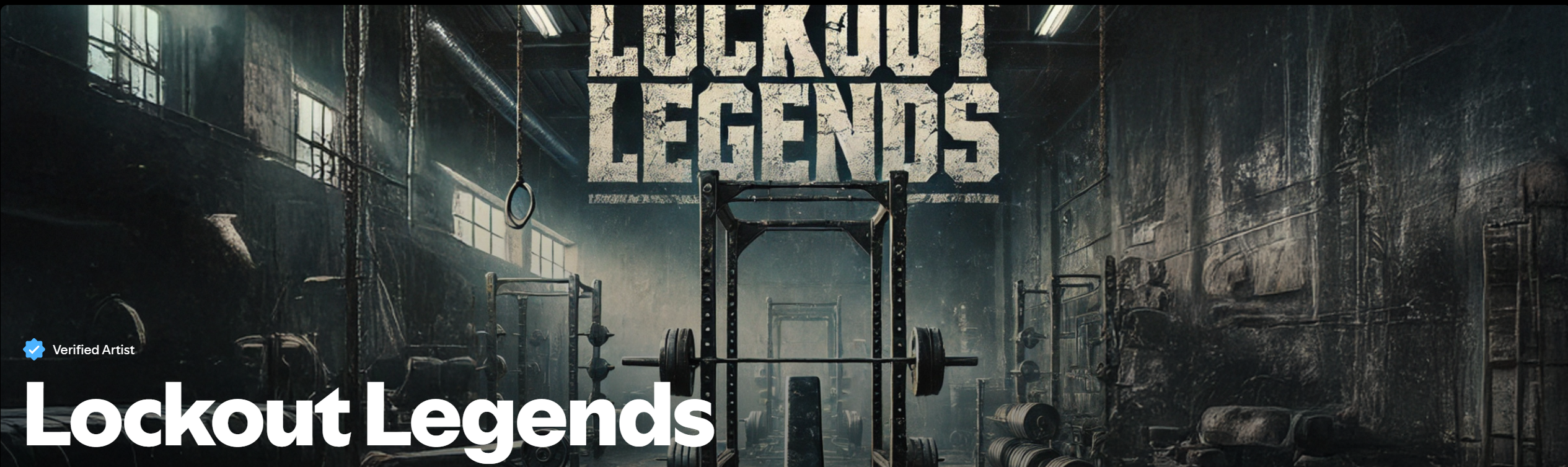 Promotional image for 'Lockout Legends' with a dark, industrial setting.