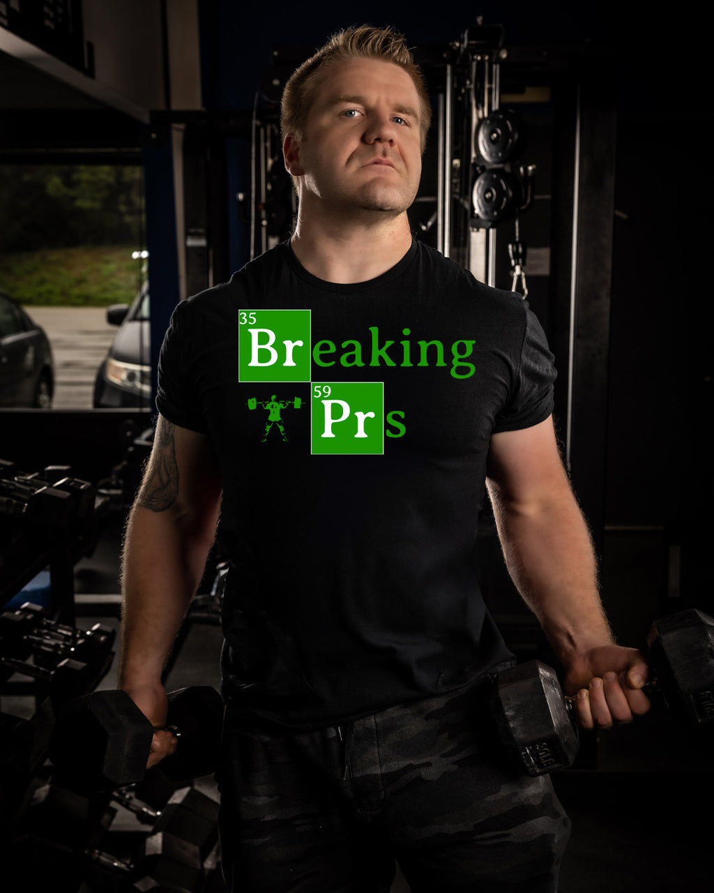 Breaking PRs Gym Shirt | Limitless Powerlifting Tee | Funny Lifting Shirt | Powe image 3