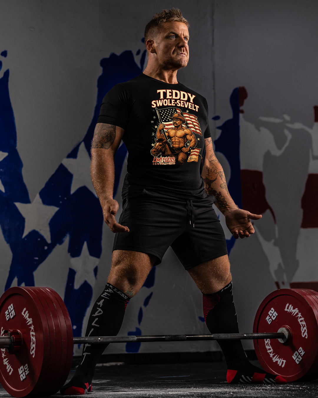 Teddy Swole-sevelt Gym Shirt | American Strength Collection | Limitless Powerlif image 2