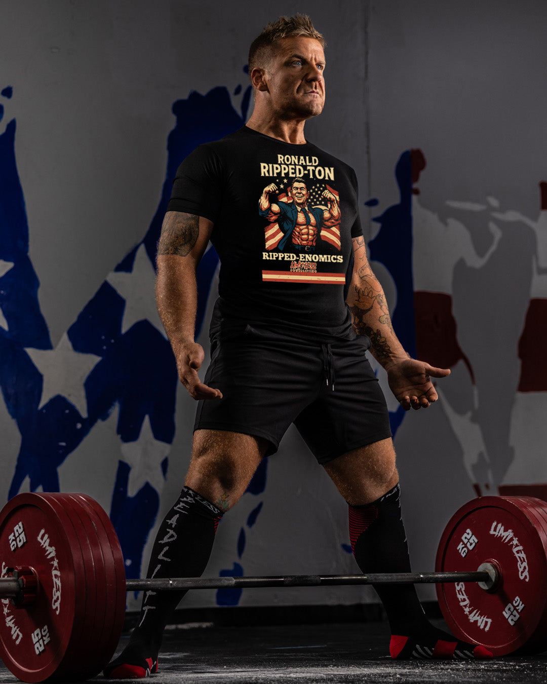 Ronald Ripped-ton Gym Shirt | American Strength Collection | Limitless Powerlift image 2