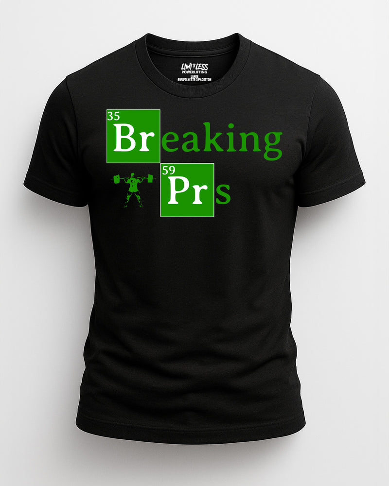 Breaking PRs Gym Shirt | Limitless Powerlifting Tee | Funny Lifting Shirt | Powe image 0