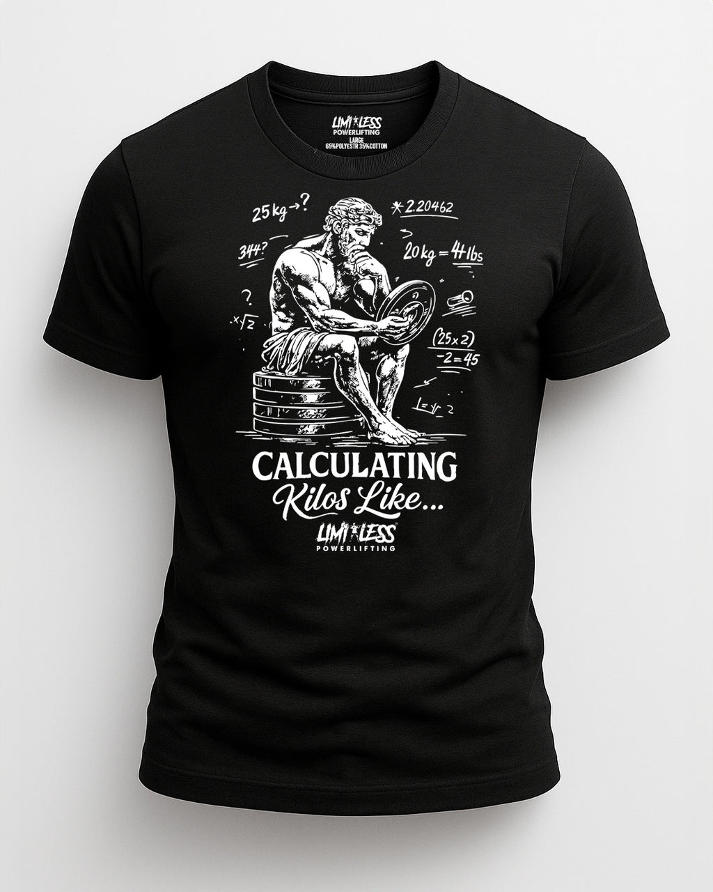 Calculating Kilos Like… — Premium Gym Shirt for Strength Training by Limitless