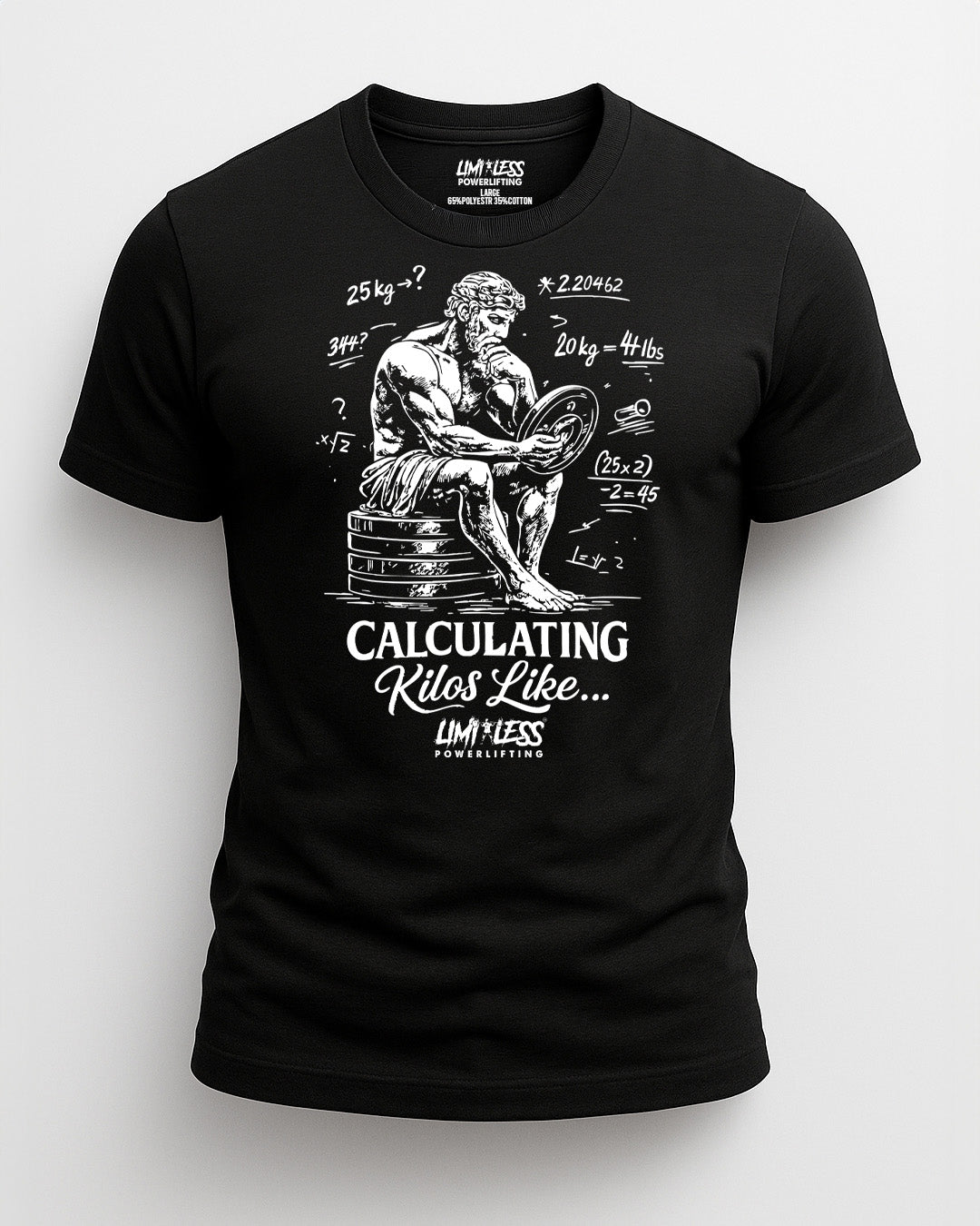 Calculating Kilos Like… — Premium Gym Shirt for Strength Training by Limitless