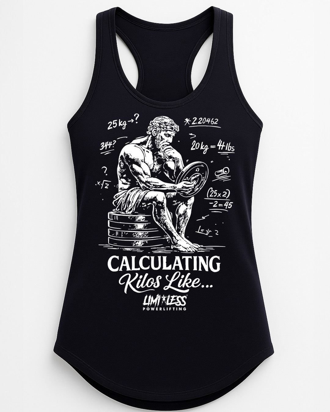 Calculating Kilos Like… — Premium Gym Shirt for Strength Training by Limitless