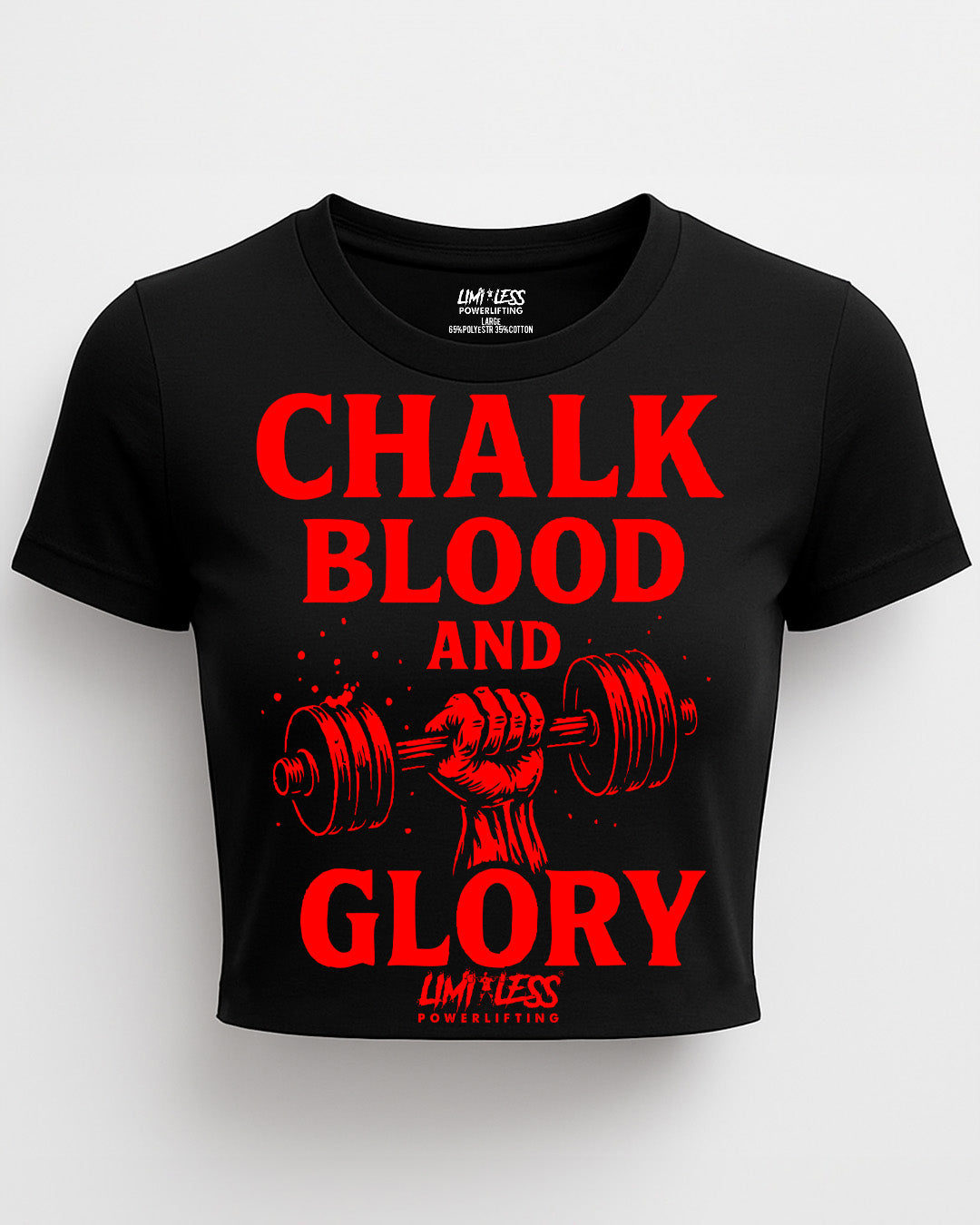 Chalk Blood and Glory — Premium Gym Shirt for Strength Athletes by Limitless