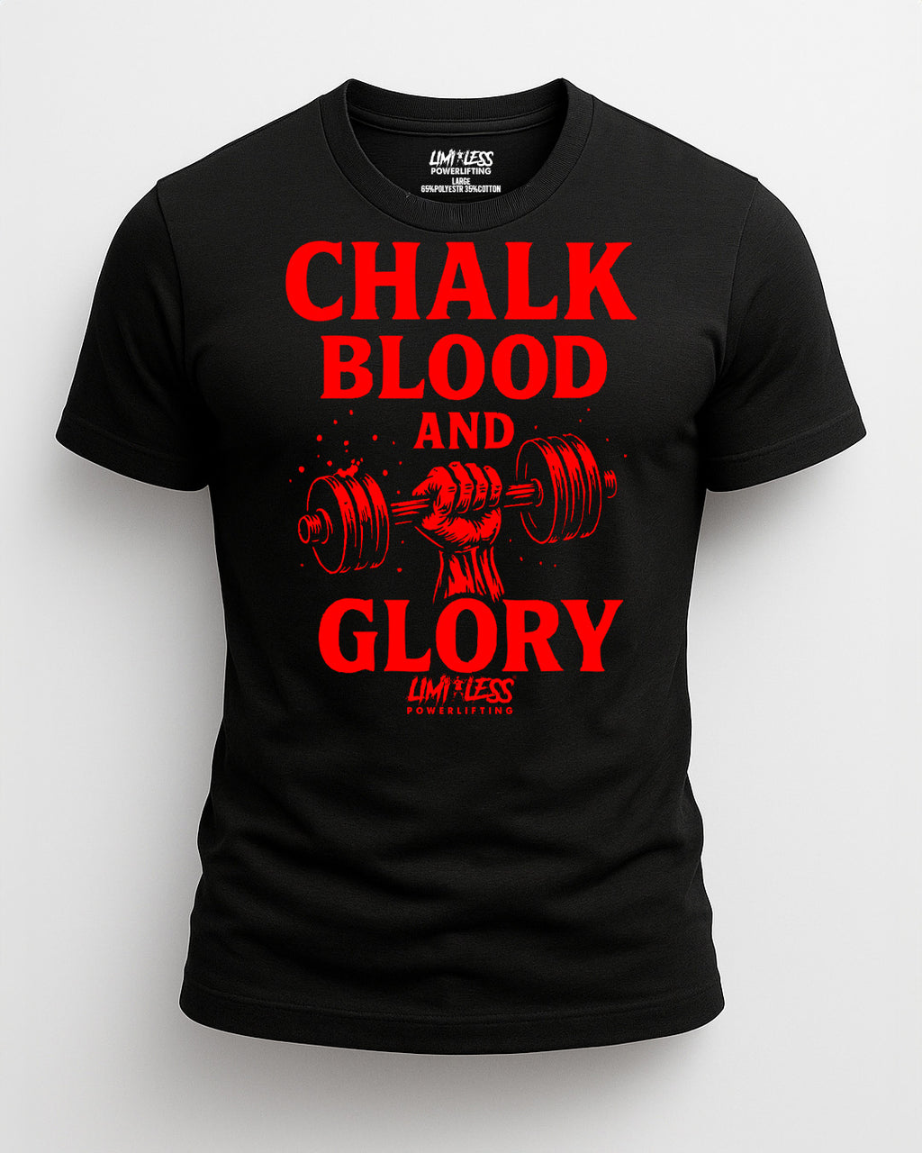 Chalk Blood and Glory — Premium Gym Shirt for Strength Athletes by Limitless