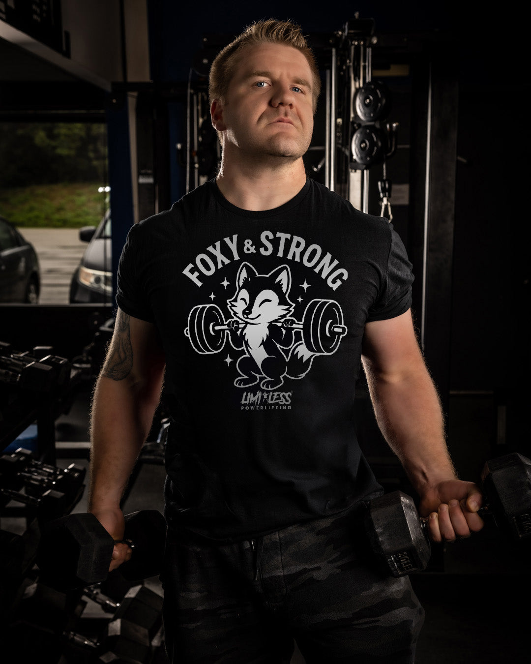 Foxy & Strong — Premium Women’s Gym Shirt for Strength Training by Limitless