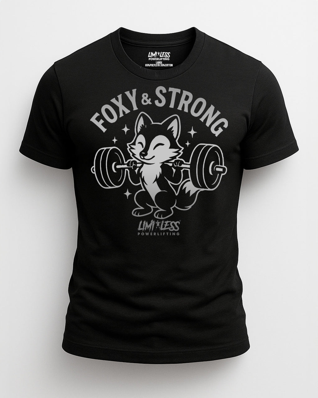 Foxy & Strong — Premium Women’s Gym Shirt for Strength Training by Limitless
