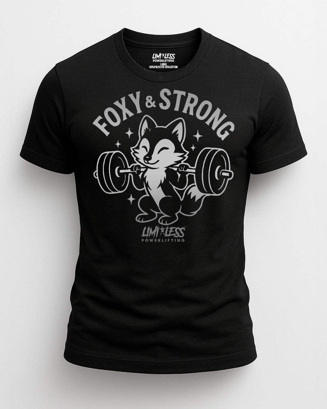 Foxy & Strong — Premium Women’s Gym Shirt for Strength Training by Limitless