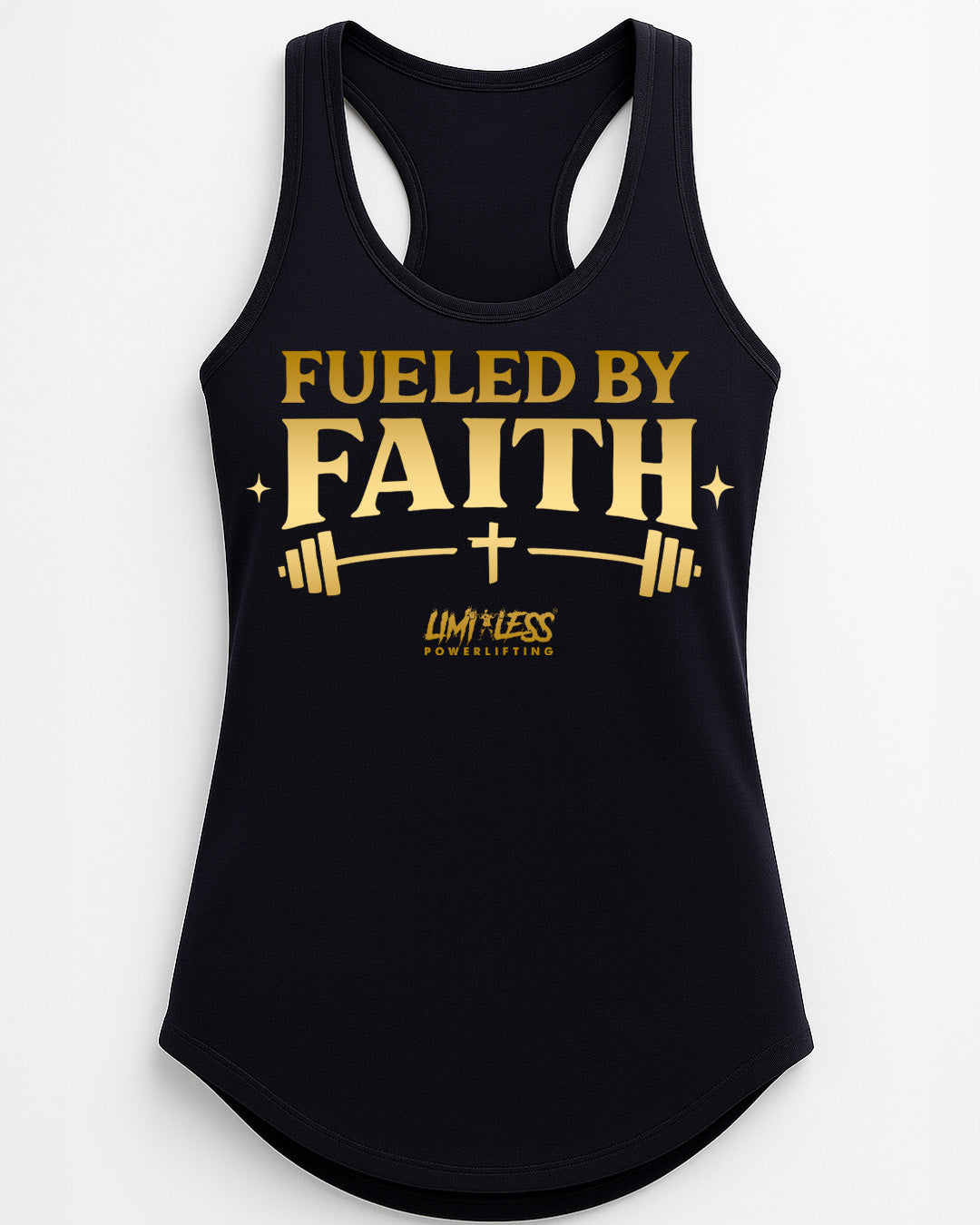 Fueled By Faith — Premium Gym Shirt for Strength Training by Limitless