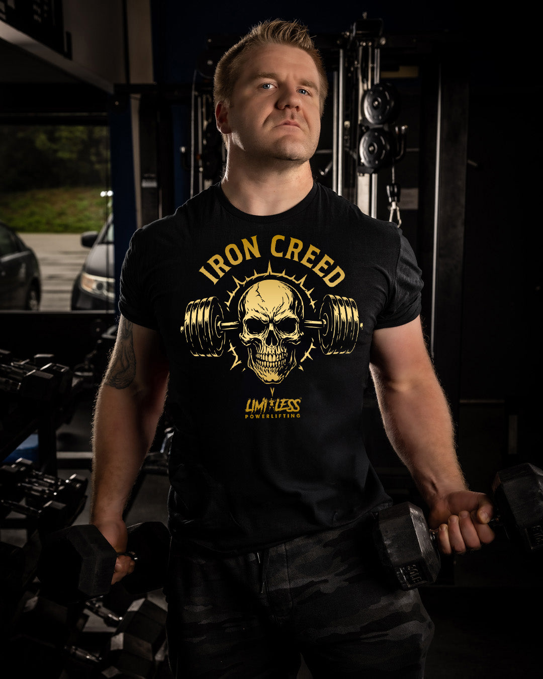 Iron Creed — Premium Gym Shirt for Strength Athletes by Limitless
