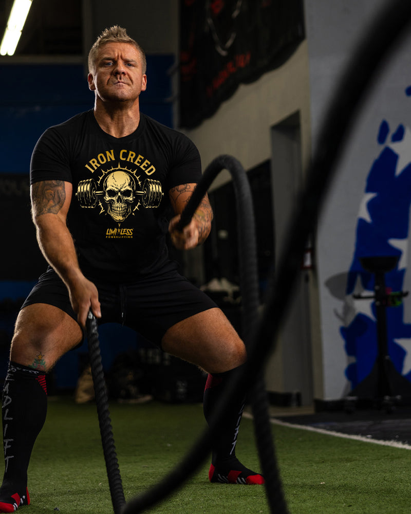 Iron Creed — Premium Gym Shirt for Strength Athletes by Limitless