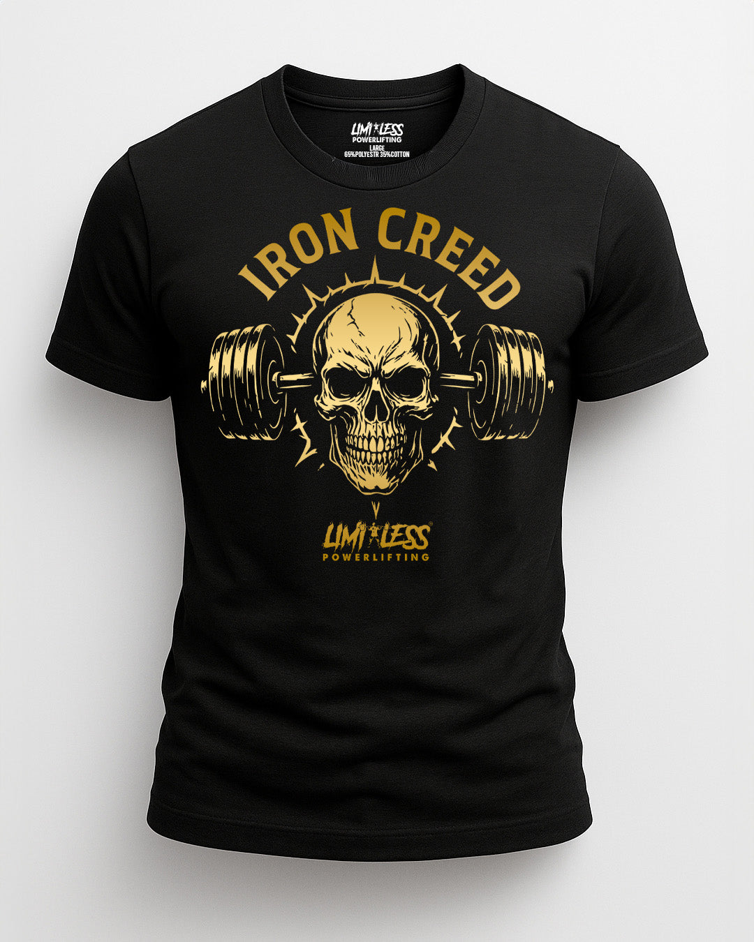 Iron Creed — Premium Gym Shirt for Strength Athletes by Limitless