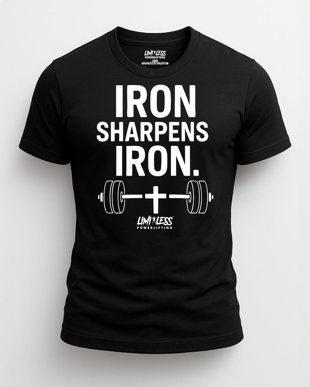 Iron Sharpens Iron — Premium Faith Gym Shirt by Limitless
