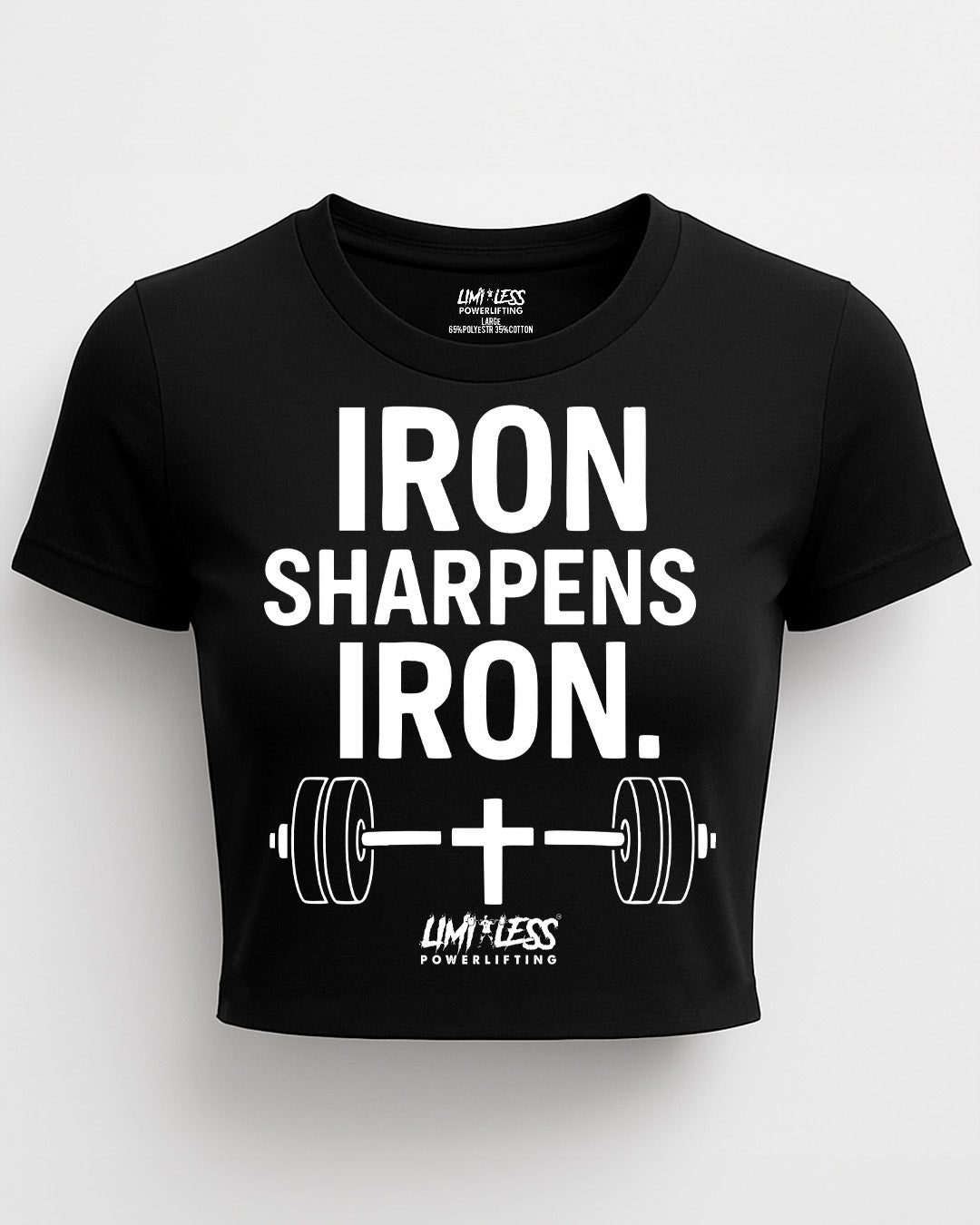Iron Sharpens Iron — Premium Faith Gym Shirt by Limitless