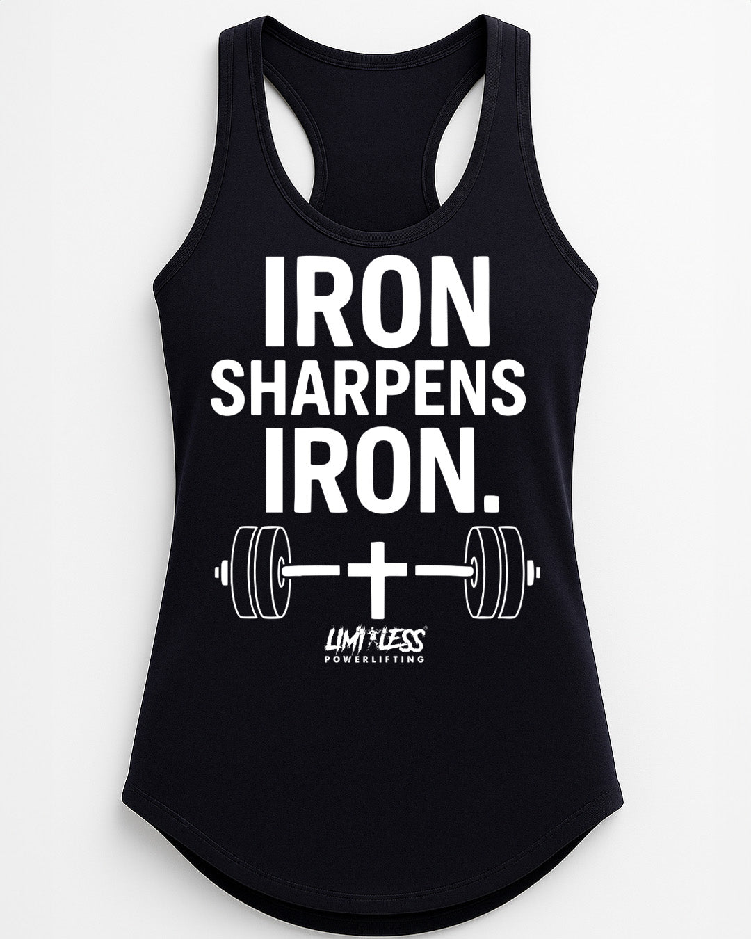 Iron Sharpens Iron — Premium Faith Gym Shirt by Limitless