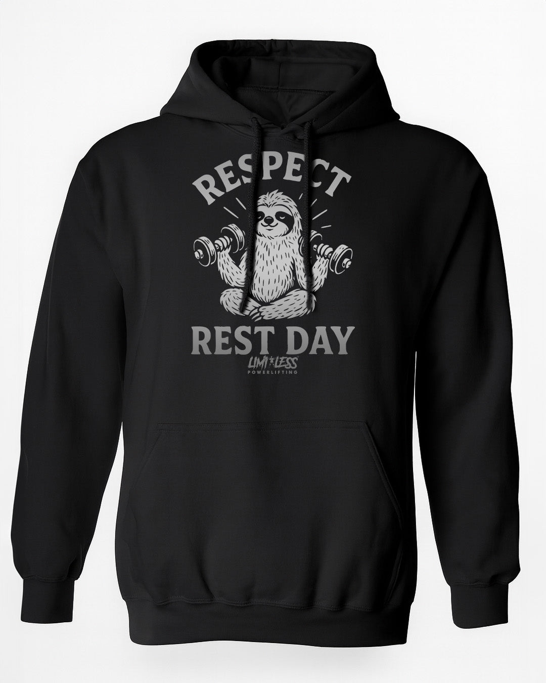 Respect Rest Day Shirt — Cute Sloth Gym & Fitness Tee