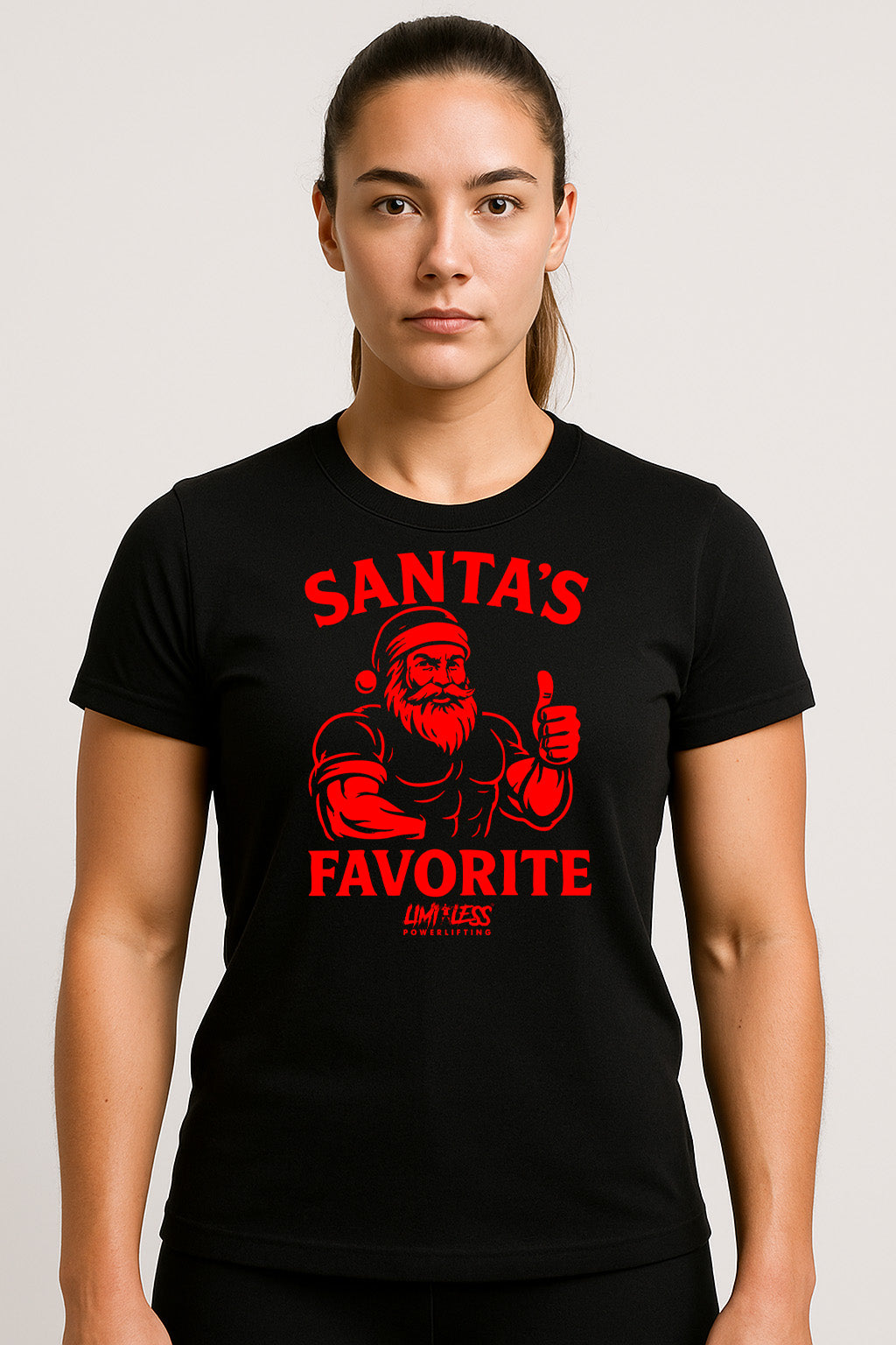 Santa’s Favorite — Premium Holiday Gym Shirt by Limitless