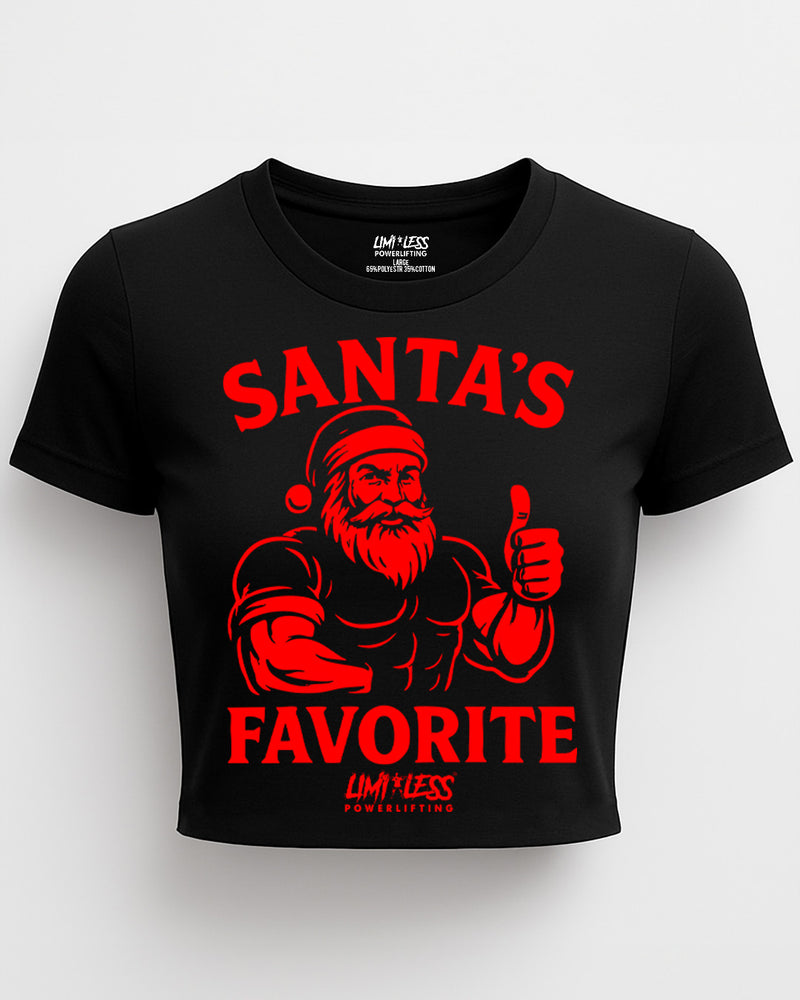 Santa’s Favorite — Premium Holiday Gym Shirt by Limitless