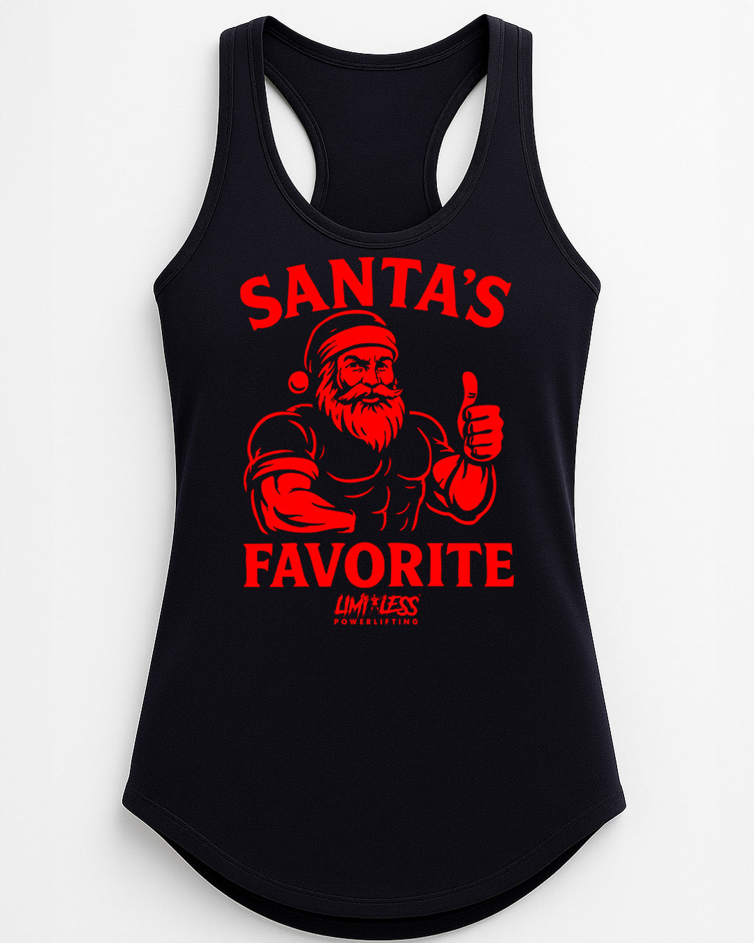 Santa’s Favorite — Premium Holiday Gym Shirt by Limitless