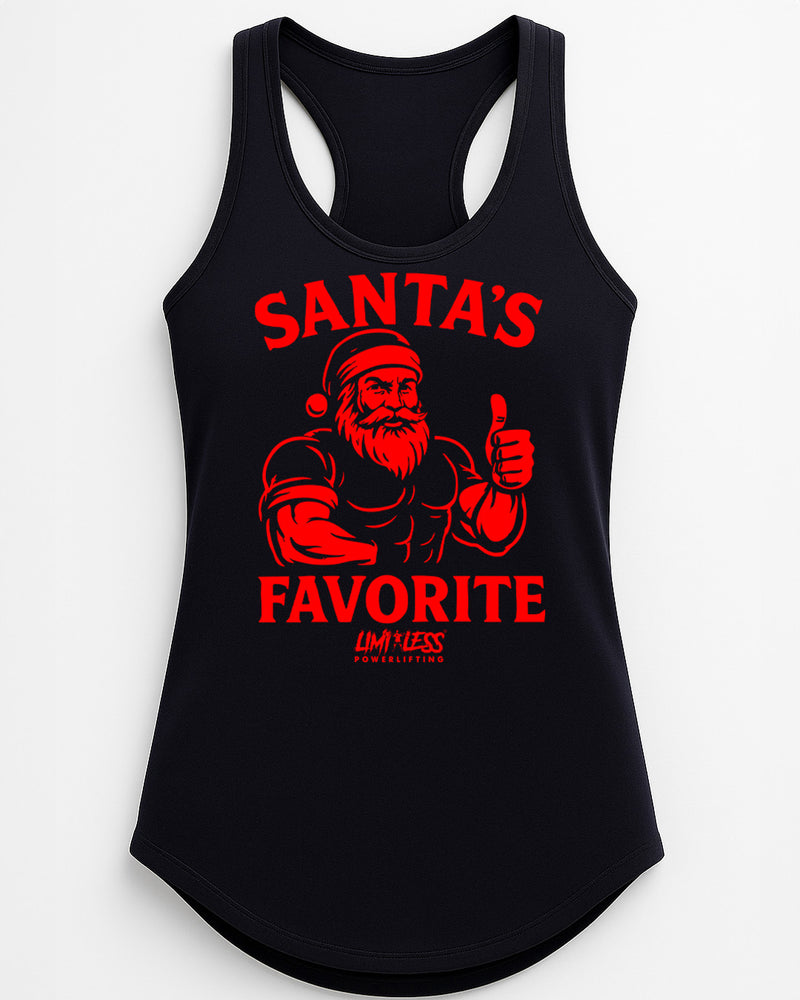 Santa’s Favorite — Premium Holiday Gym Shirt by Limitless