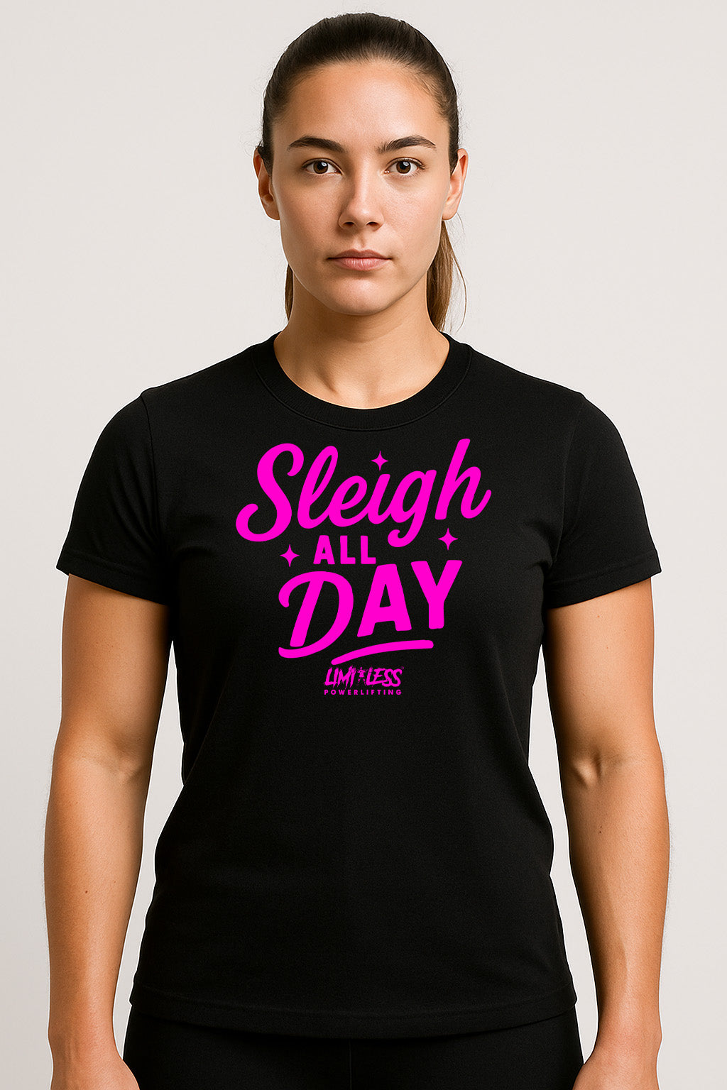 Sleigh All Day — Premium Holiday Gym Shirt by Limitless