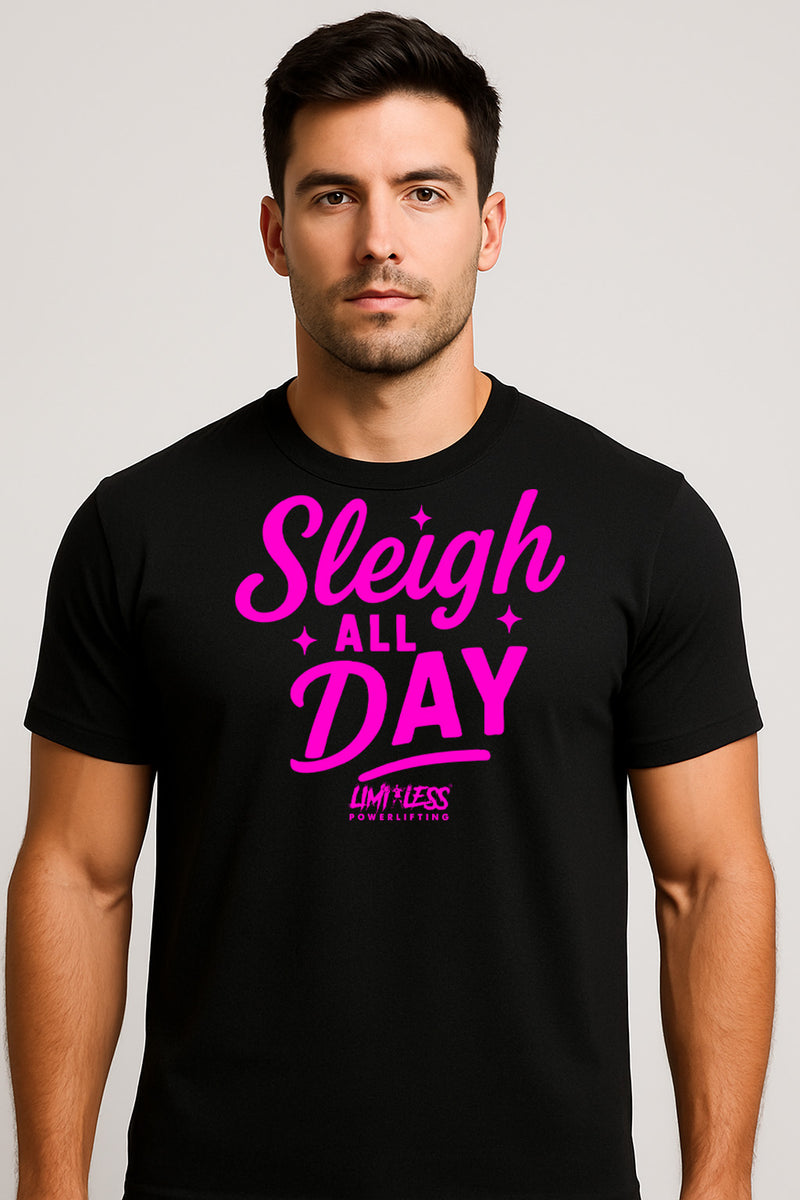 Sleigh All Day — Premium Holiday Gym Shirt by Limitless