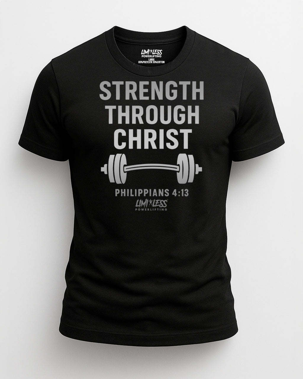 Strength Through Christ Shirt — Philippians 4:13 Faith Training Tee