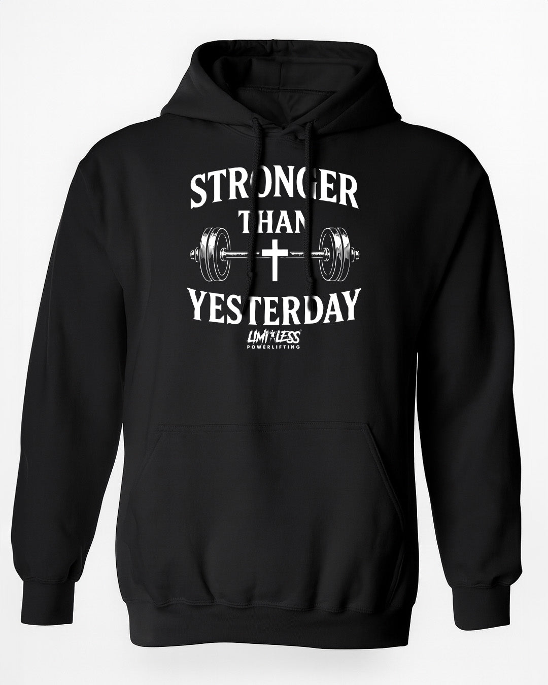 Stronger Than Yesterday Shirt — Motivational Gym & Faith Training Tee