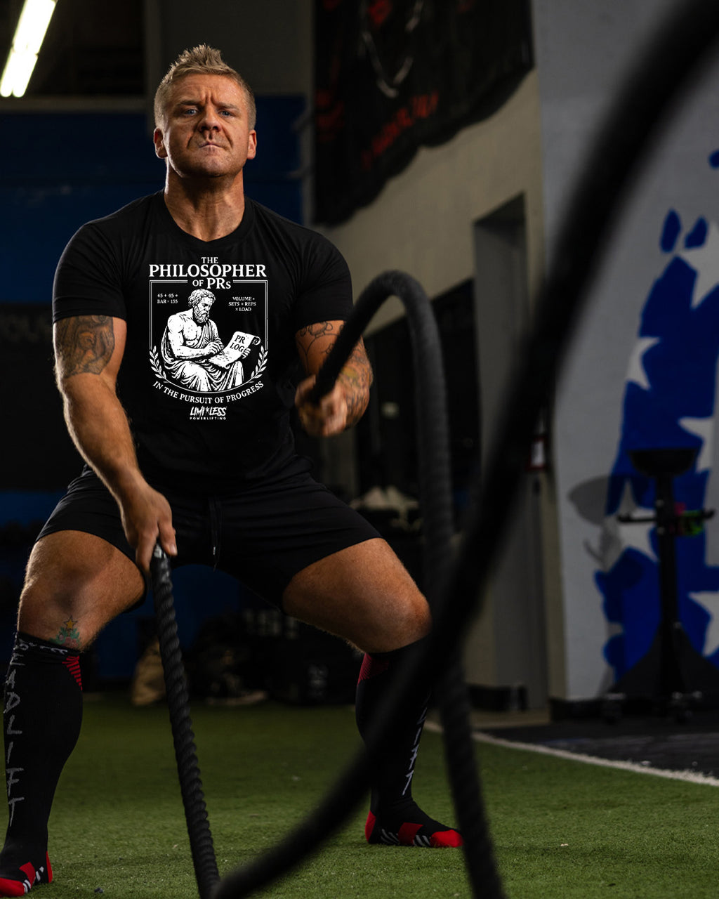 The Philosopher of PRs Shirt — Strength, Progress & Gym Humor Tee