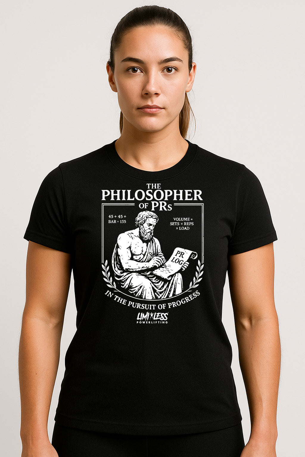 The Philosopher of PRs Shirt — Strength, Progress & Gym Humor Tee