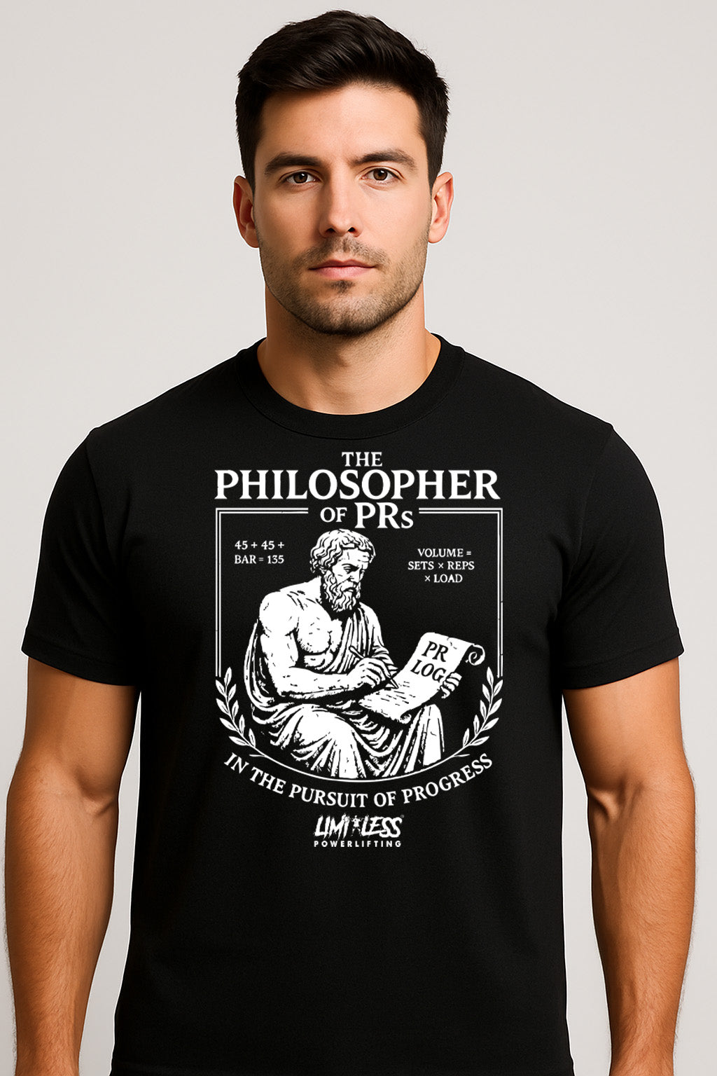 The Philosopher of PRs Shirt — Strength, Progress & Gym Humor Tee