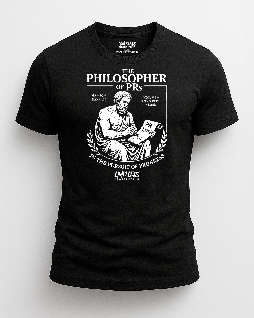 The Philosopher of PRs Shirt — Strength, Progress & Gym Humor Tee