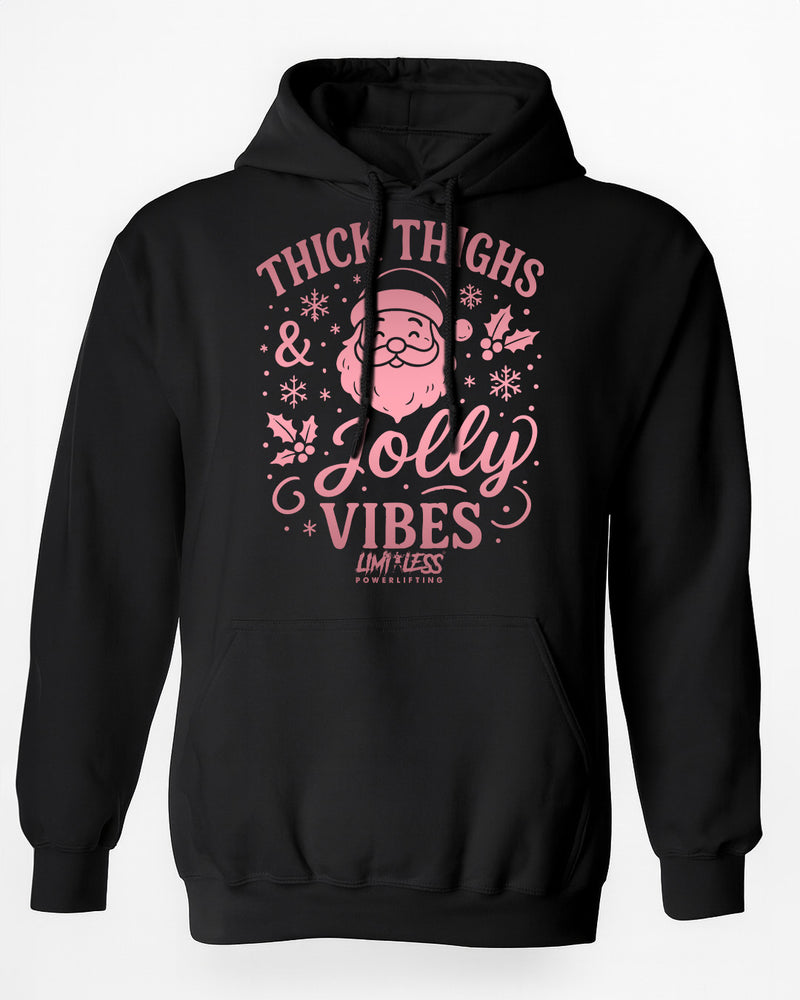 Thick Thighs & Jolly Vibes — Premium Holiday Gym Shirt by Limitless